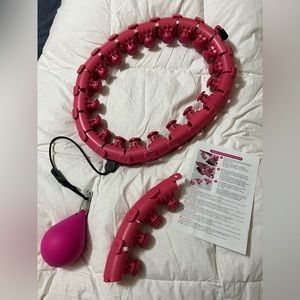 Smart weighted hoop for weight loss
